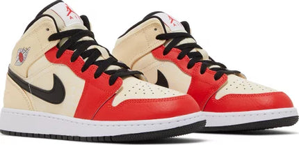 Nike Grade School Womens Air Jordan 1 Mid SS Sneakers - 'Dunk Contest'