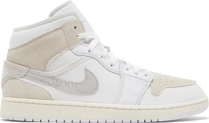 Nike Mens Air Jordan 1 Mid SE Craft Sneakers - 'Inside Out - White Sail'