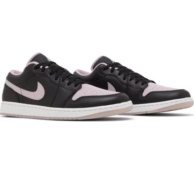 Nike Mens Air Jordan 1 Low SE Sneakers - 'Black Iced Lilac'