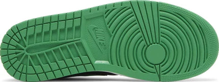 Nike Mens Air Jordan 1 Low Sneakers - 'Black Lucky Green'