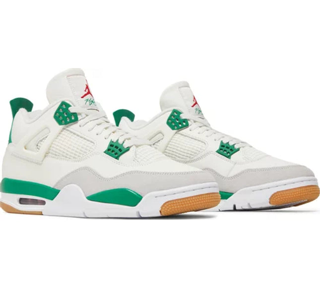 Nike Mens SB x Air Jordan 4 Retro Sneakers - 'Pine Green'