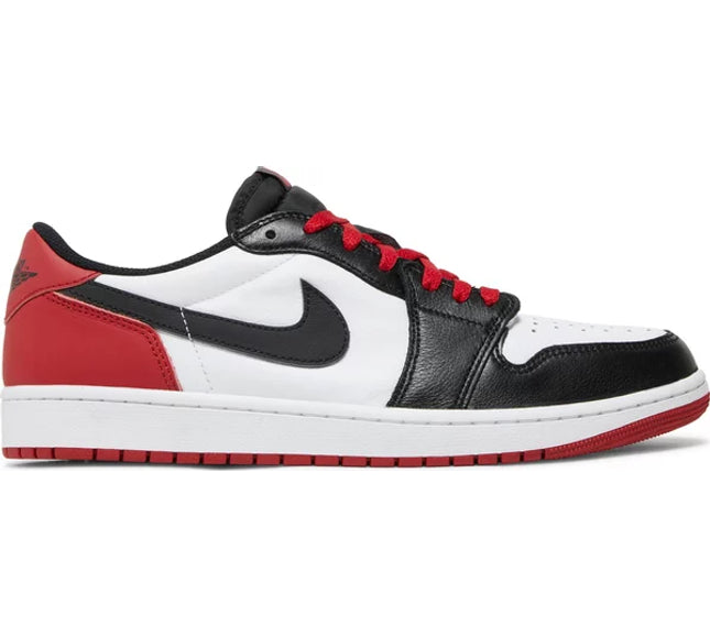 Nike Mens Air Jordan 1 Retro Low OG Sneakers - 'Black Toe'