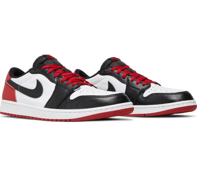 Nike Mens Air Jordan 1 Retro Low OG Sneakers - 'Black Toe'