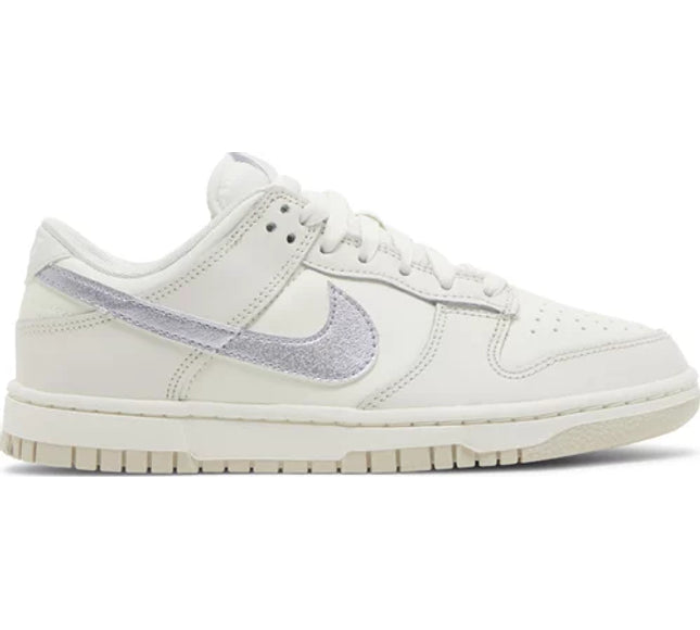 Nike Womens Dunk Low Sneakers - 'Sail Oxygen Purple'