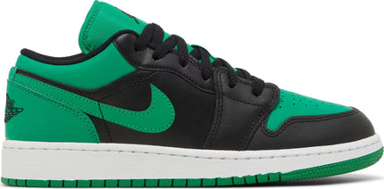 Nike Grade School Womens Air Jordan 1 Low Sneakers - 'Black Lucky Green'