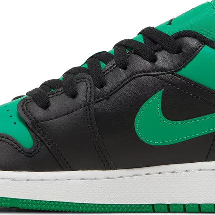Nike Grade School Womens Air Jordan 1 Low Sneakers - 'Black Lucky Green'