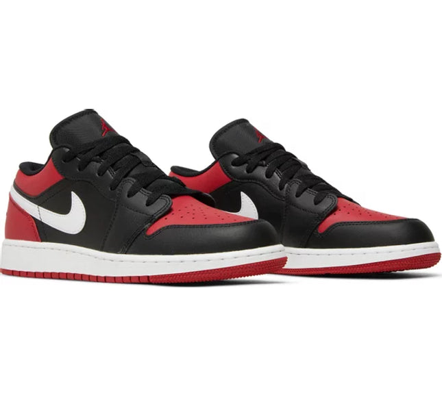 Nike Grade School Womens Air Jordan 1 Low Sneakers - 'Alternate Bred Toe'
