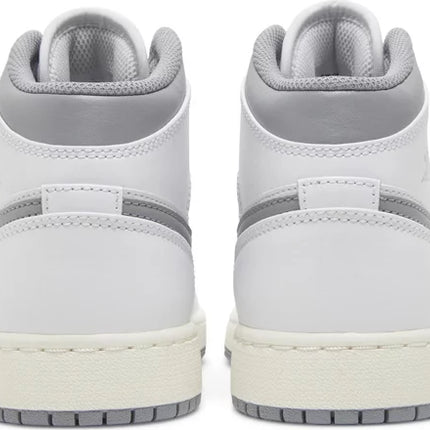 Nike Grade School Womens Air Jordan 1 Mid Sneakers - 'Vintage Grey'