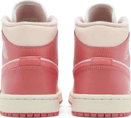 Nike Womens Air Jordan 1 Mid Sneakers - 'Strawberries and Cream'