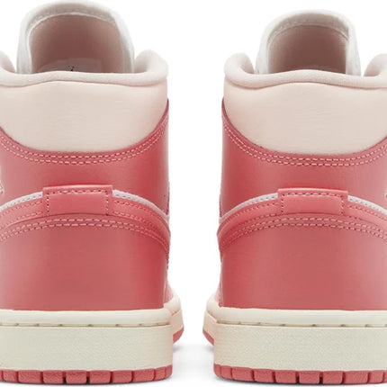 Nike Womens Air Jordan 1 Mid Sneakers - 'Strawberries and Cream'