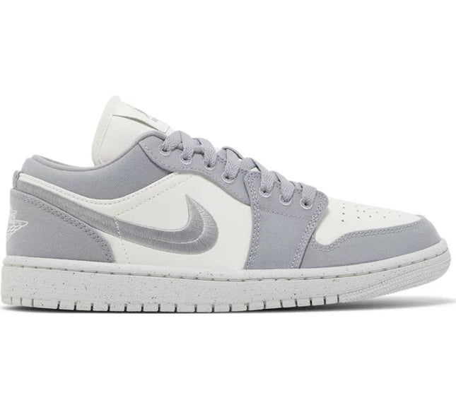 Nike Womens Air Jordan 1 Low SE Sneakers - 'Light Steel Grey'