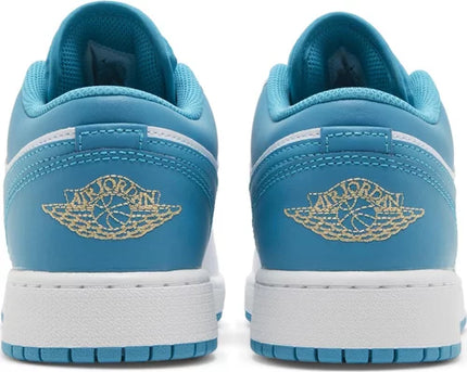 Nike Grade School Womens Air Jordan 1 Low Sneakers - 'Aquatone'