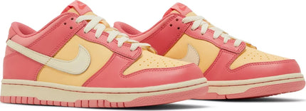 Nike Grade School Womens Dunk Low Sneakers - 'Strawberry Peach'