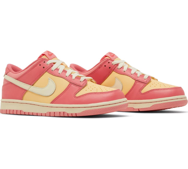 Nike Grade School Womens Dunk Low Sneakers - 'Strawberry Peach'
