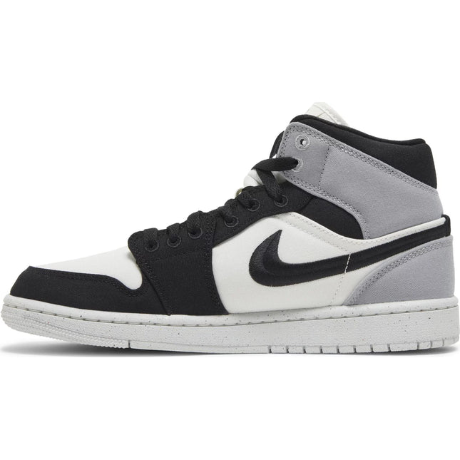 Wmns Air Jordan 1 Mid SE 'Light Steel Grey Canvas'