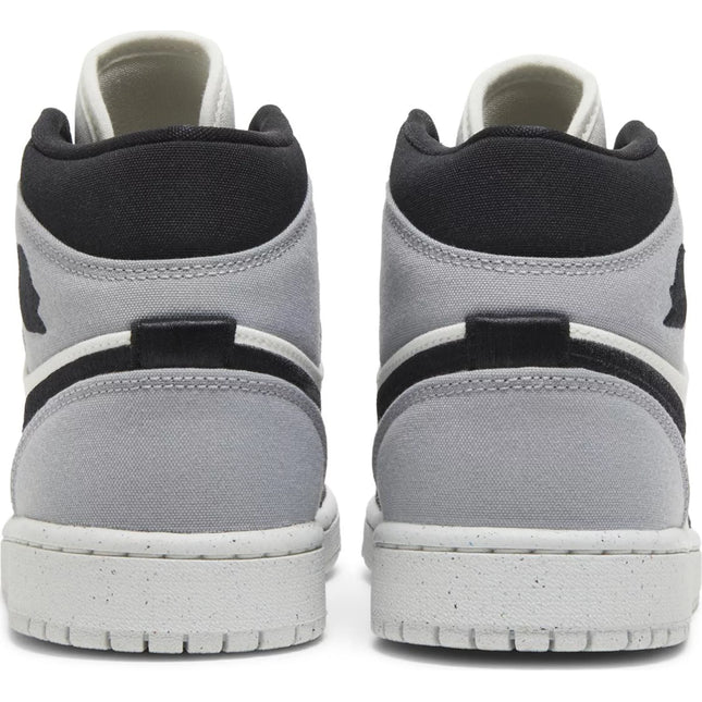 Wmns Air Jordan 1 Mid SE 'Light Steel Grey Canvas'