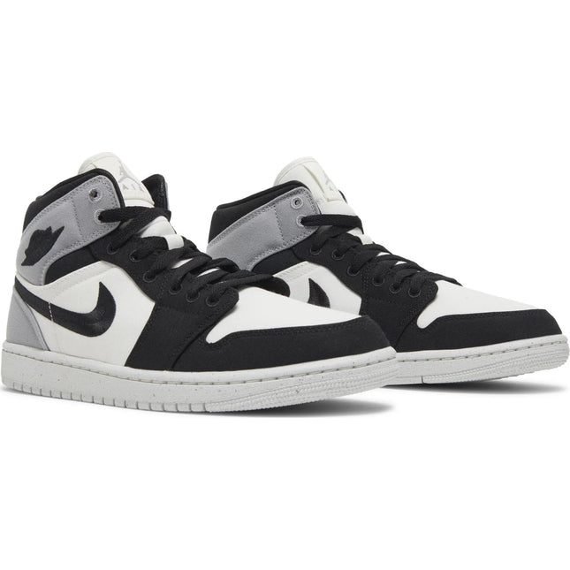 Wmns Air Jordan 1 Mid SE 'Light Steel Grey Canvas'