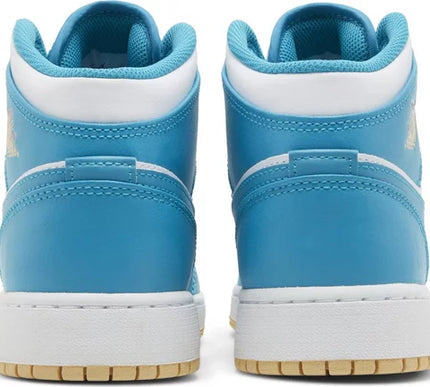 Nike Grade School Womens Air Jordan 1 Mid Sneakers - 'Aquatone'