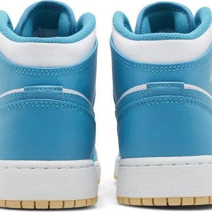 Nike Grade School Womens Air Jordan 1 Mid Sneakers - 'Aquatone'