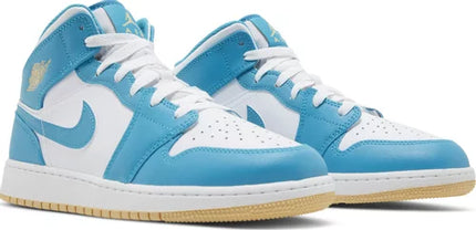 Nike Grade School Womens Air Jordan 1 Mid Sneakers - 'Aquatone'