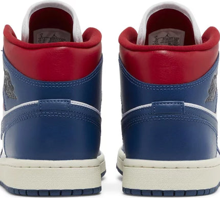 Nike Womens Air Jordan 1 Mid Sneakers - 'French Blue'