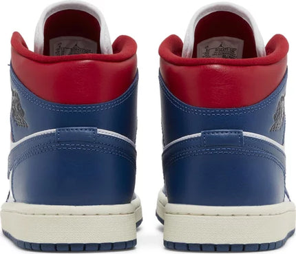 Nike Womens Air Jordan 1 Mid Sneakers - 'French Blue'