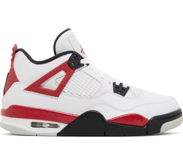Nike Grade School Womens Air Jordan 4 Retro Sneakers - 'Red Cement'