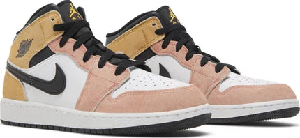 Nike Grade School Womens Air Jordan 1 Mid SE Sneakers - 'Flight Club'