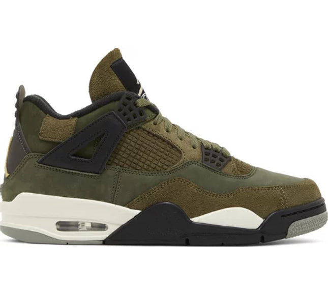 Nike Mens Air Jordan 4 Retro SE Sneakers - 'Craft - Olive'