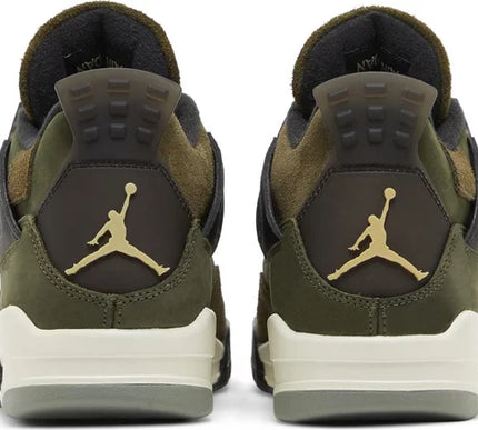 Nike Mens Air Jordan 4 Retro SE Sneakers - 'Craft - Olive'