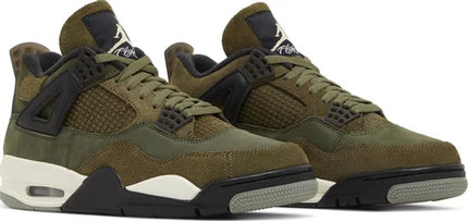 Nike Mens Air Jordan 4 Retro SE Sneakers - 'Craft - Olive'