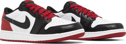 Nike Grade School Womens Air Jordan 1 Retro Low OG Sneakers - 'Black Toe'