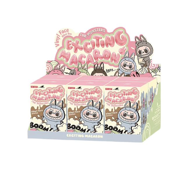 Labubu The Monsters Tasty Macarons Vinyl Face (6 Blind Boxes)