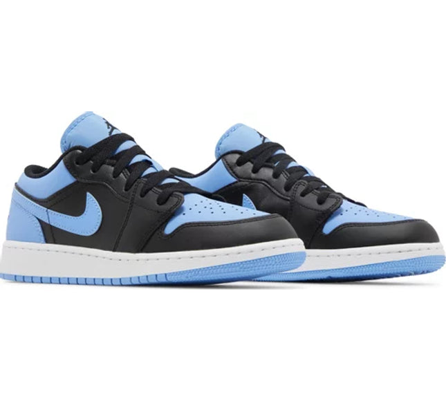 Nike Grade School Womens Air Jordan 1 Low Sneakers - 'University Blue'
