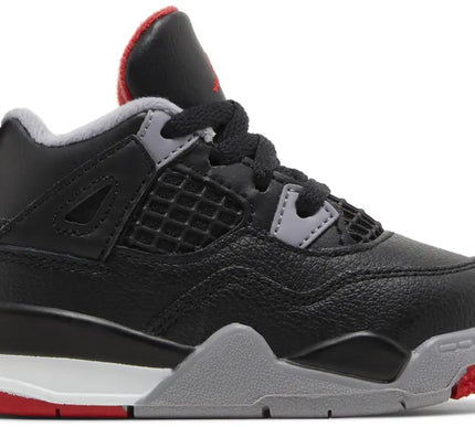 Nike Toddlers Air Jordan 4 Retro Sneakers - 'Bred Reimagined'