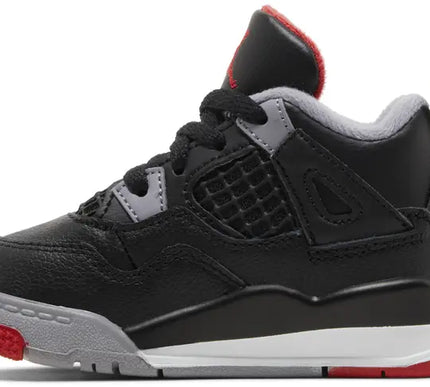 Nike Toddlers Air Jordan 4 Retro Sneakers - 'Bred Reimagined'