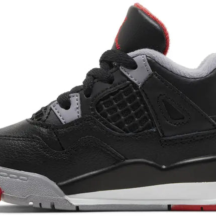 Nike Toddlers Air Jordan 4 Retro Sneakers - 'Bred Reimagined'