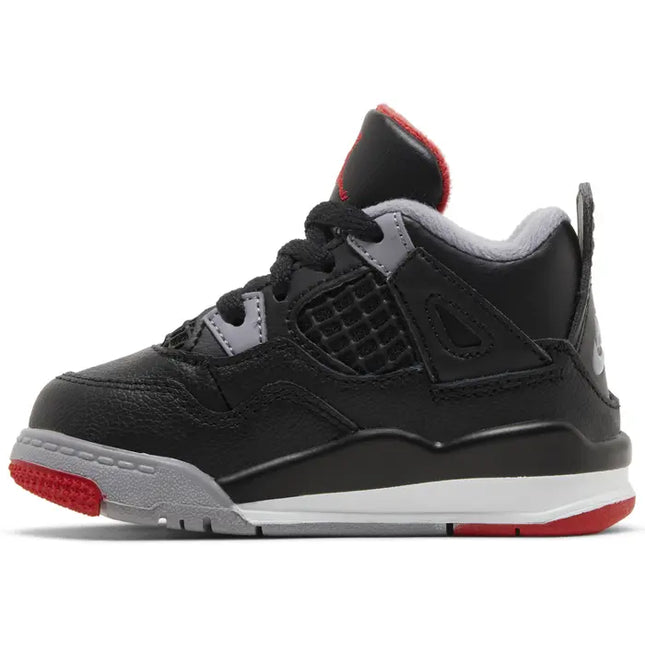 Nike Toddlers Air Jordan 4 Retro Sneakers - 'Bred Reimagined'