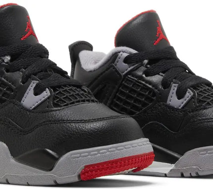 Nike Toddlers Air Jordan 4 Retro Sneakers - 'Bred Reimagined'