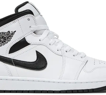 Nike Mens Air Jordan 1 Mid 'White Black'