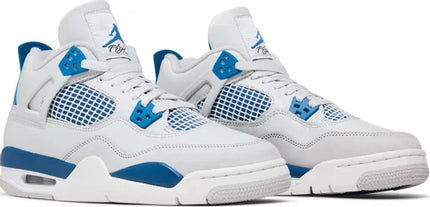 Nike Grade School Womens Air Jordan 4 Retro Sneakers - 'Military Blue' 2024
