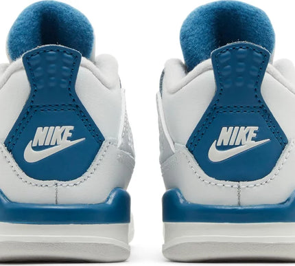 Nike Toddlers Air Jordan 4 Retro Sneakers - 'Military Blue' 2024