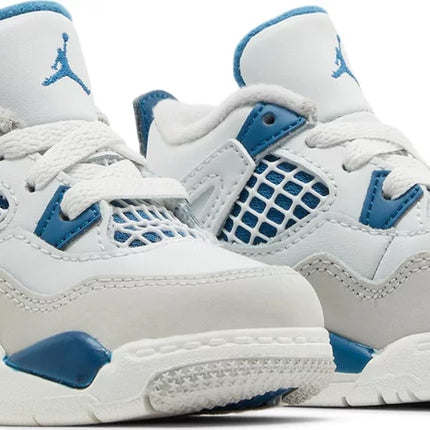 Nike Toddlers Air Jordan 4 Retro Sneakers - 'Military Blue' 2024