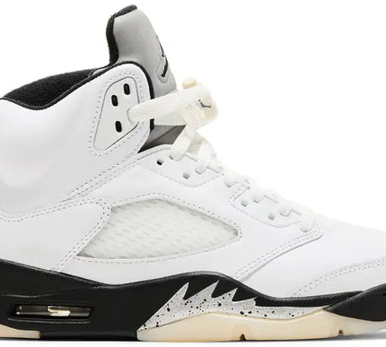 Nike Mens Air Jordan 5 Retro Sneakers - 'White Black'