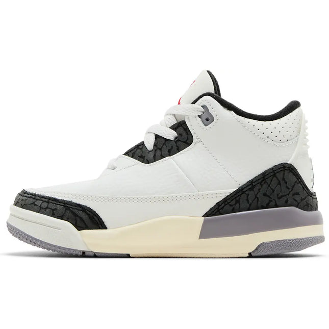 Nike Toddlers Air Jordan 3 Retro Sneakers - 'Cement Grey'