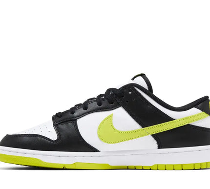 Nike Mens Dunk Low Sneakers - 'Black Bright Cactus'