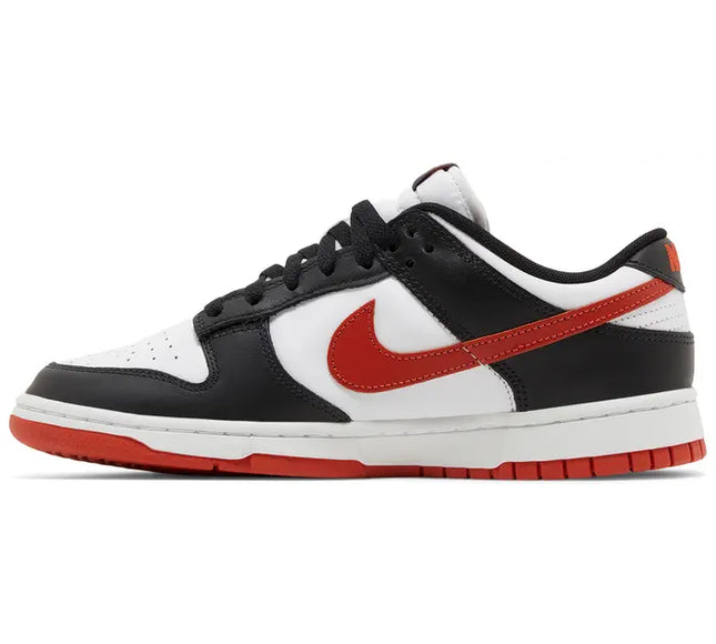 Nike Mens Dunk Low Sneakers - 'Black Dragon Red'