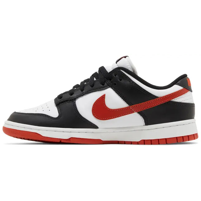 Nike Mens Dunk Low Sneakers - 'Black Dragon Red'