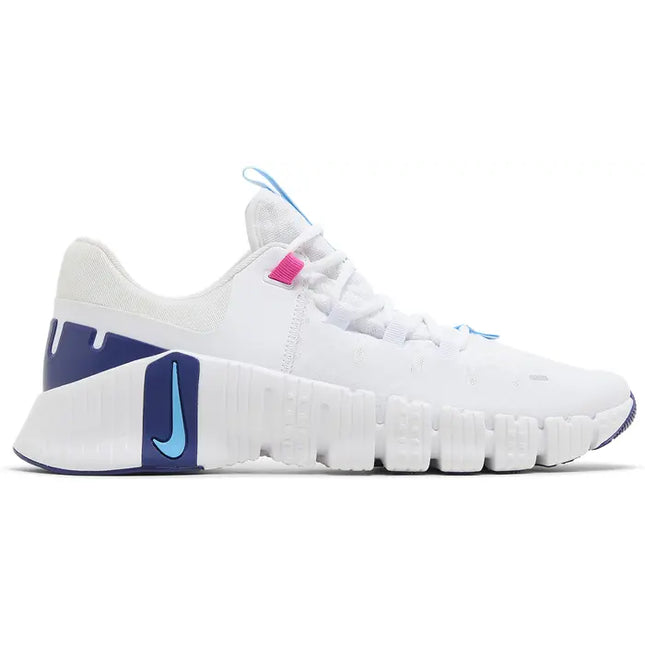 Nike Womens Free Metcon 5 Sneakers - 'White Aquarius Blue'