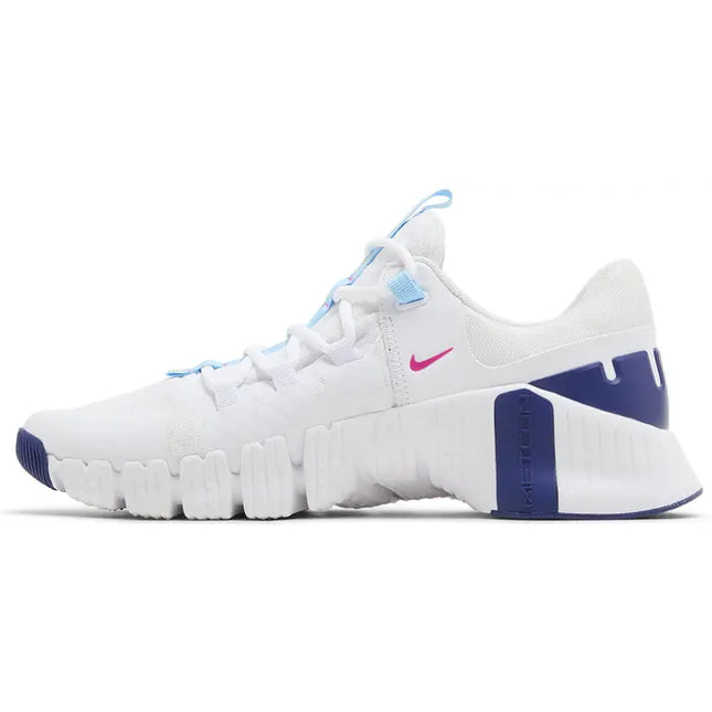 Nike Womens Free Metcon 5 Sneakers - 'White Aquarius Blue'